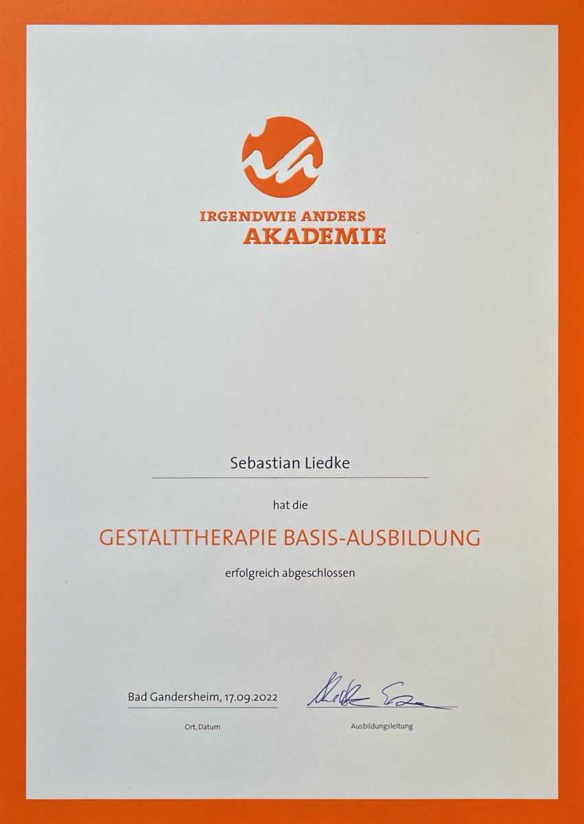 Gestalttherapie Basis-Ausbildung (200 Stunden)